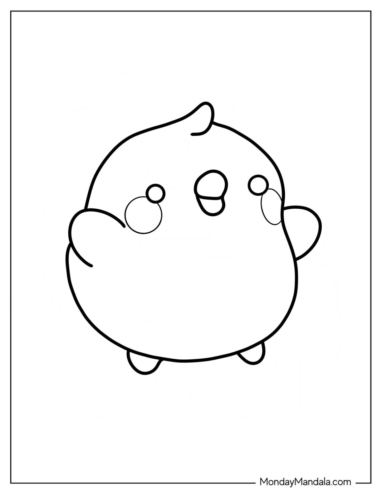 Çocuklar İçin Molang Boyama Sayfaları 