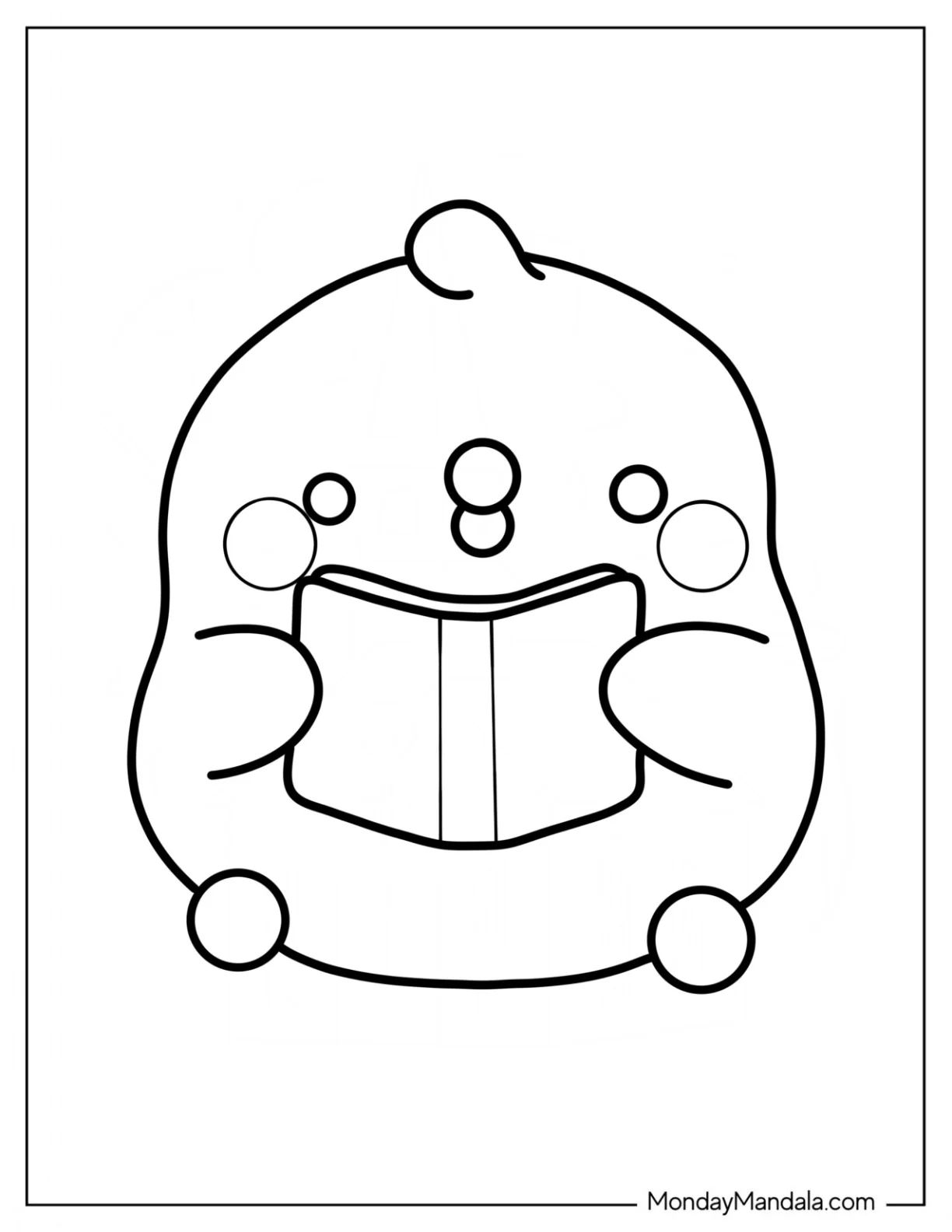 Çocuklar İçin Molang Boyama Sayfaları 