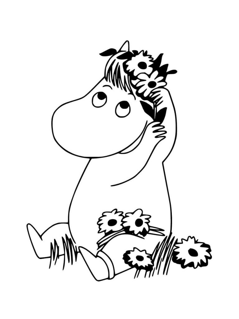 Çocuklar İçin Moomin Vadisi Boyama Sayfaları 