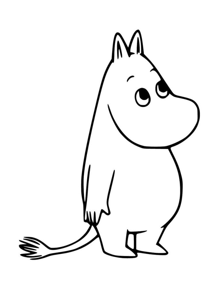 Çocuklar İçin Moomin Vadisi Boyama Sayfaları 