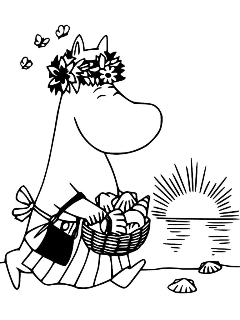 Çocuklar İçin Moomin Vadisi Boyama Sayfaları 