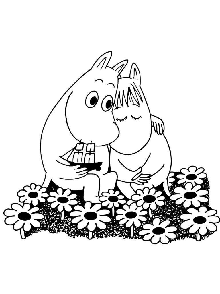 Çocuklar İçin Moomin Vadisi Boyama Sayfaları 