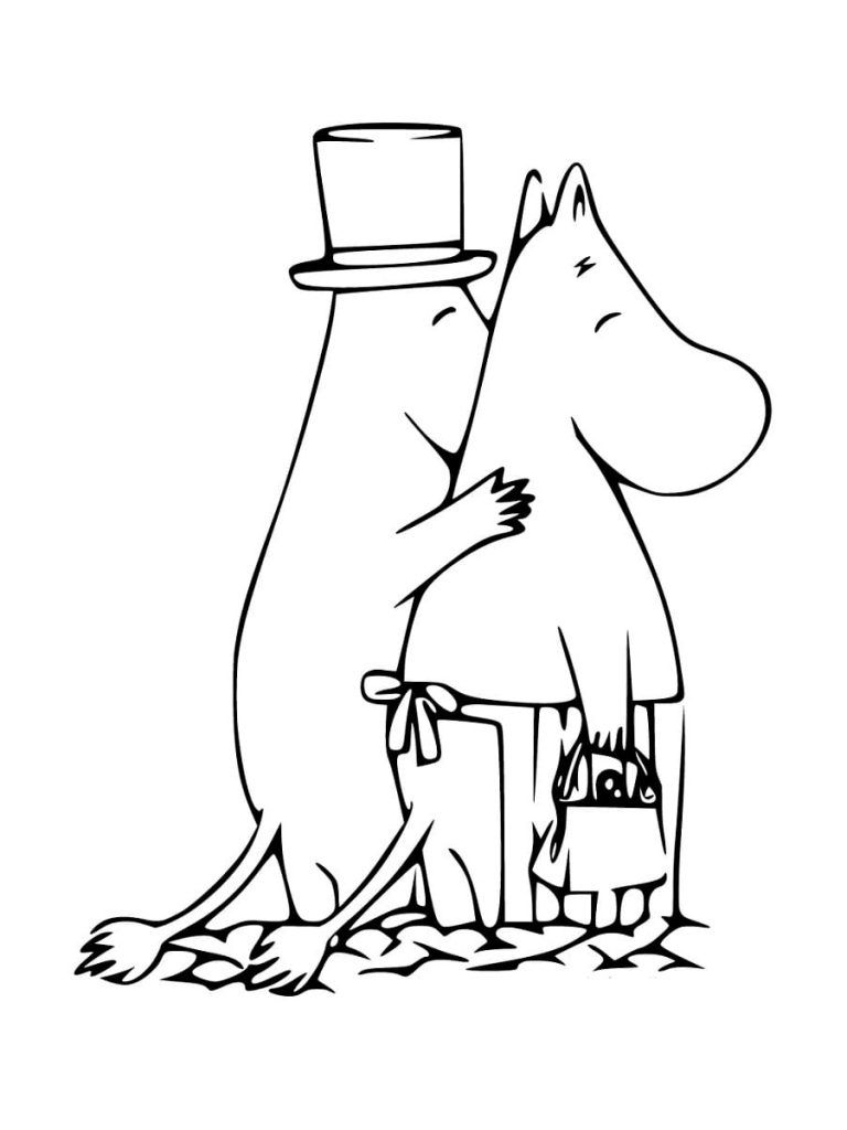 Çocuklar İçin Moomin Vadisi Boyama Sayfaları 