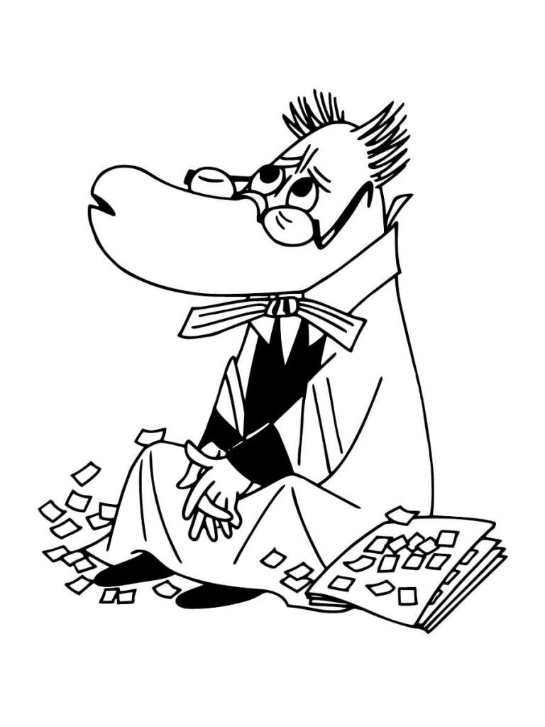Çocuklar İçin Moomin Vadisi Boyama Sayfaları 