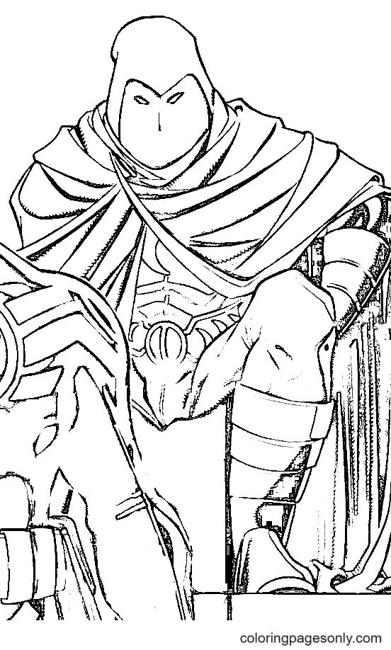 Çocuklar İçin Moon Knight Boyama Sayfaları 