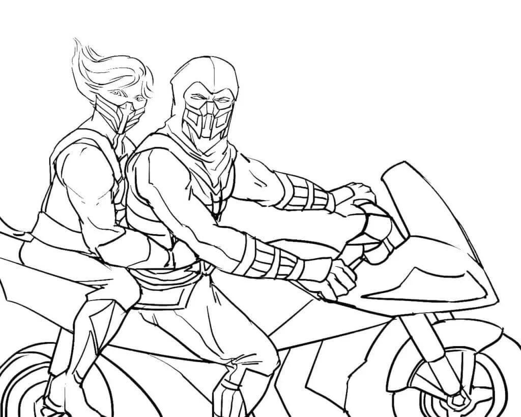 Çocuklar İçin Mortal Kombat Boyama Sayfaları 