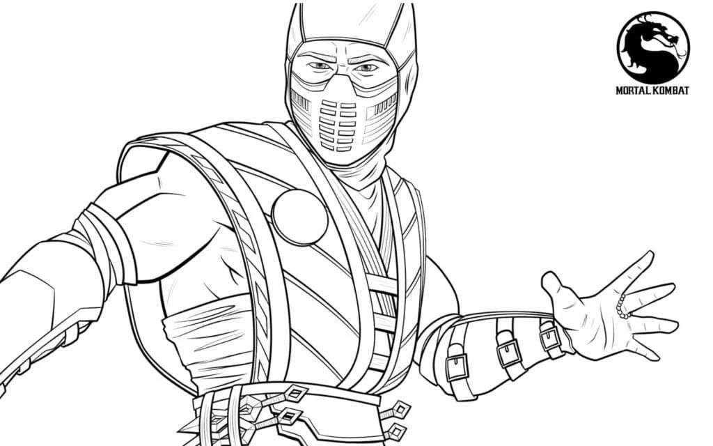 Çocuklar İçin Mortal Kombat Boyama Sayfaları 