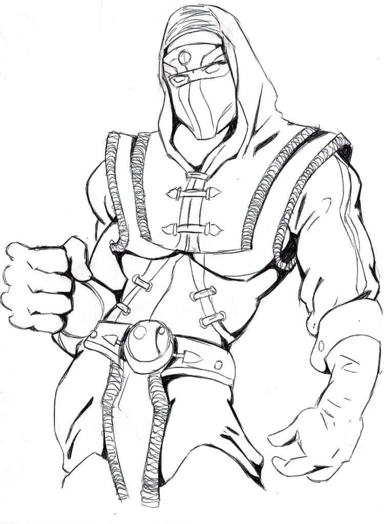 Çocuklar İçin Mortal Kombat Boyama Sayfaları 