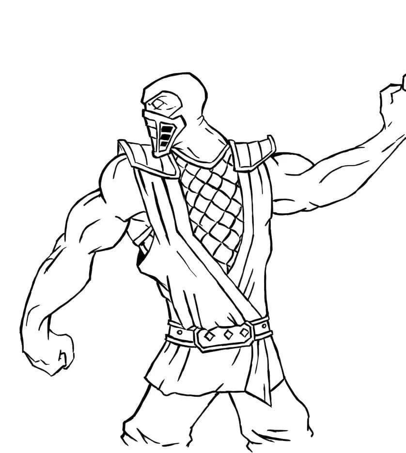 Çocuklar İçin Mortal Kombat Boyama Sayfaları 