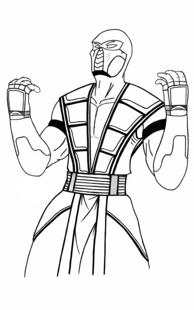 Çocuklar İçin Mortal Kombat Boyama Sayfaları 