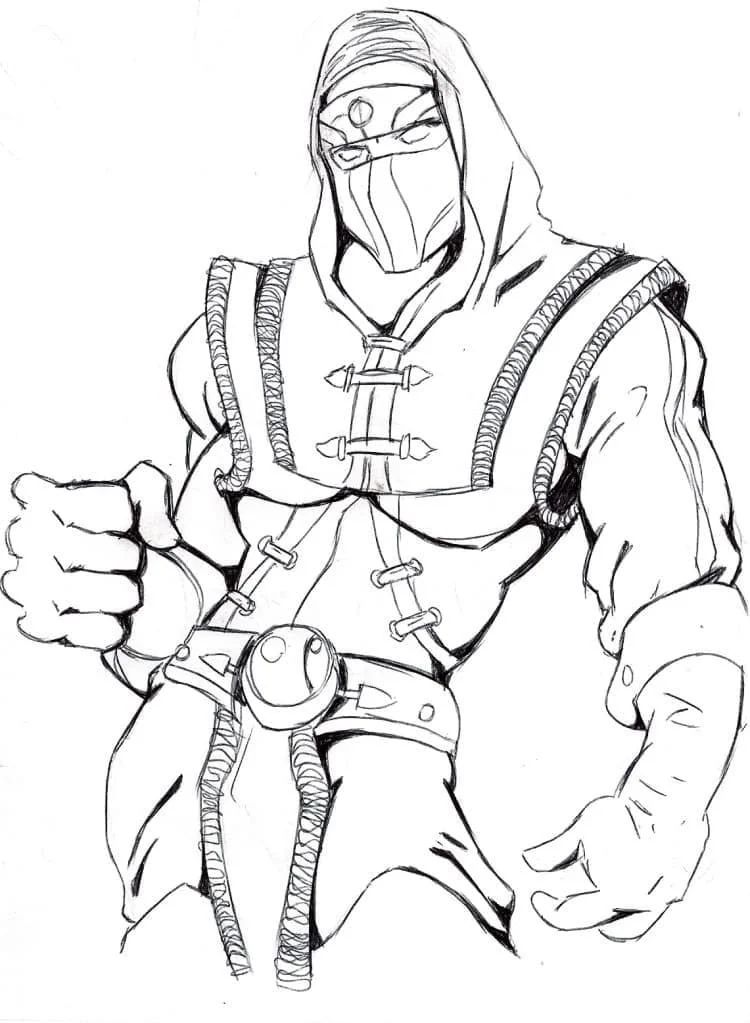 Çocuklar İçin Mortal Kombat Boyama Sayfaları 