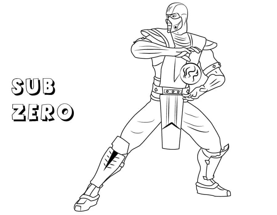 Çocuklar İçin Mortal Kombat Boyama Sayfaları 