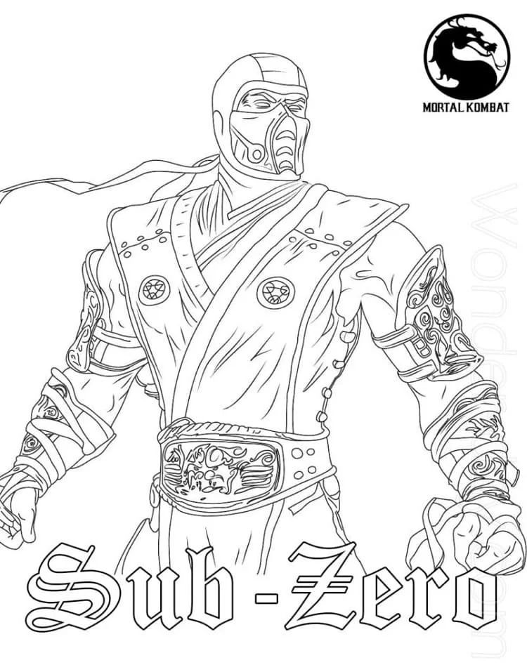 Çocuklar İçin Mortal Kombat Boyama Sayfaları 