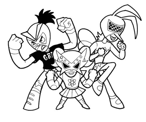Çocuklar İçin Mucha Lucha Boyama Sayfaları 