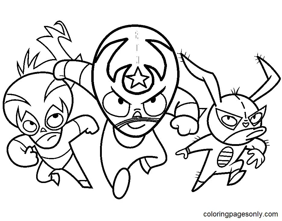 Çocuklar İçin Mucha Lucha Boyama Sayfaları 