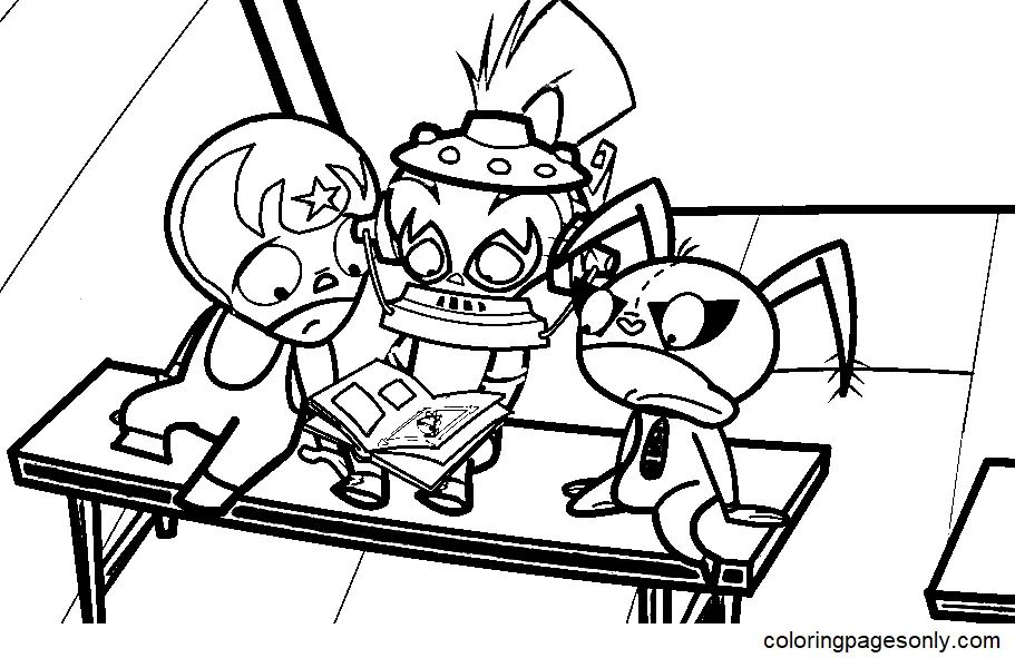 Çocuklar İçin Mucha Lucha Boyama Sayfaları 