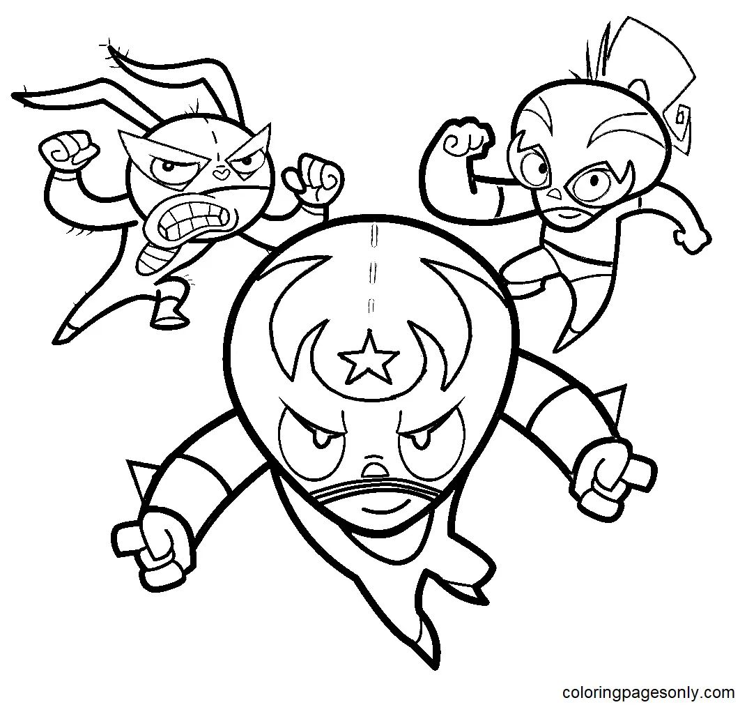 Çocuklar İçin Mucha Lucha Boyama Sayfaları 
