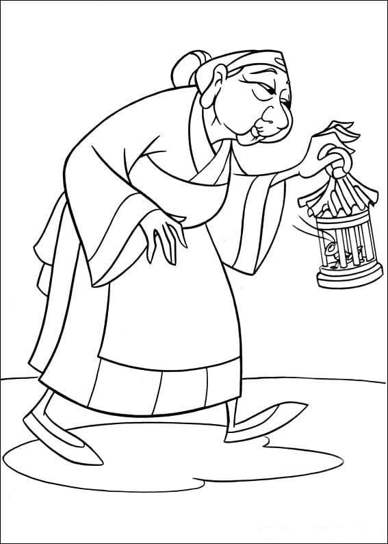 Çocuklar İçin Mulan Boyama Sayfaları 