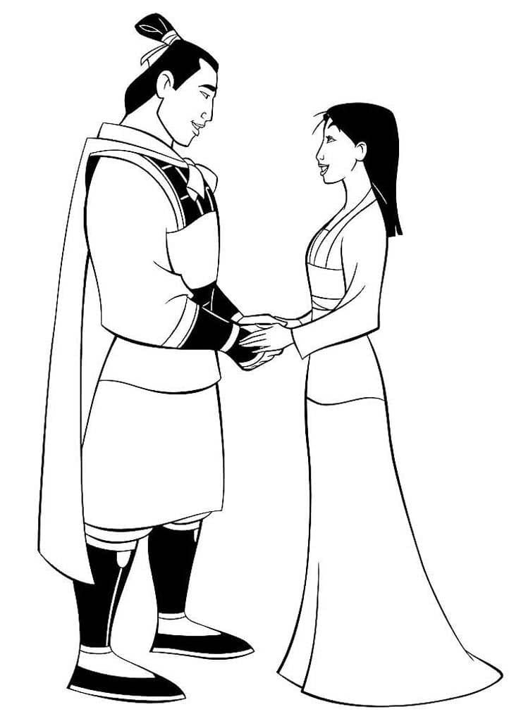 Çocuklar İçin Mulan Boyama Sayfaları 
