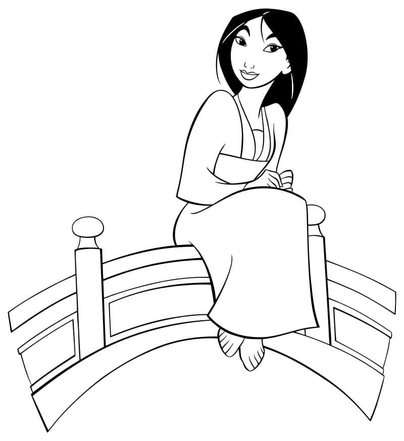 Çocuklar İçin Mulan Boyama Sayfaları 