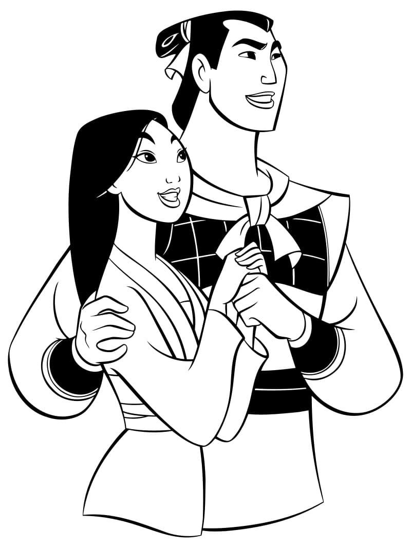 Çocuklar İçin Mulan Boyama Sayfaları 