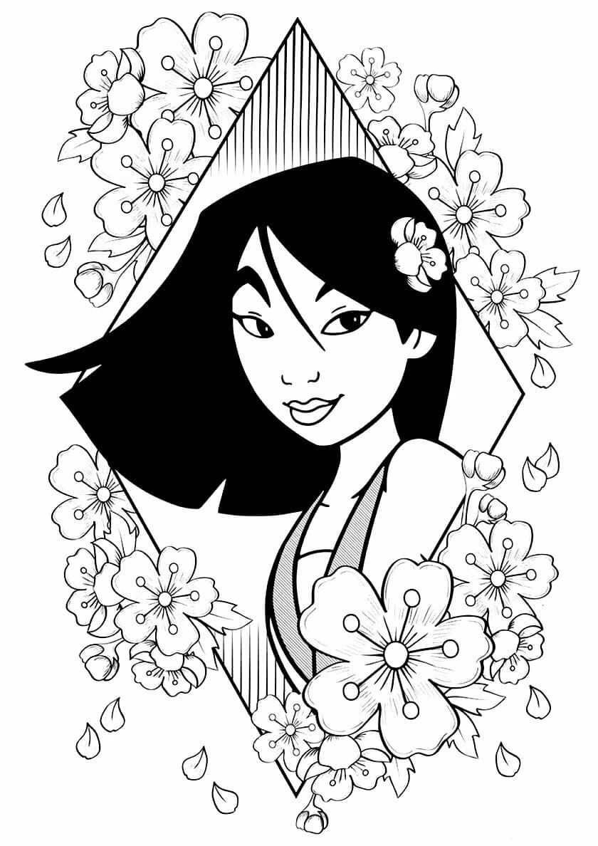 Çocuklar İçin Mulan Boyama Sayfaları 