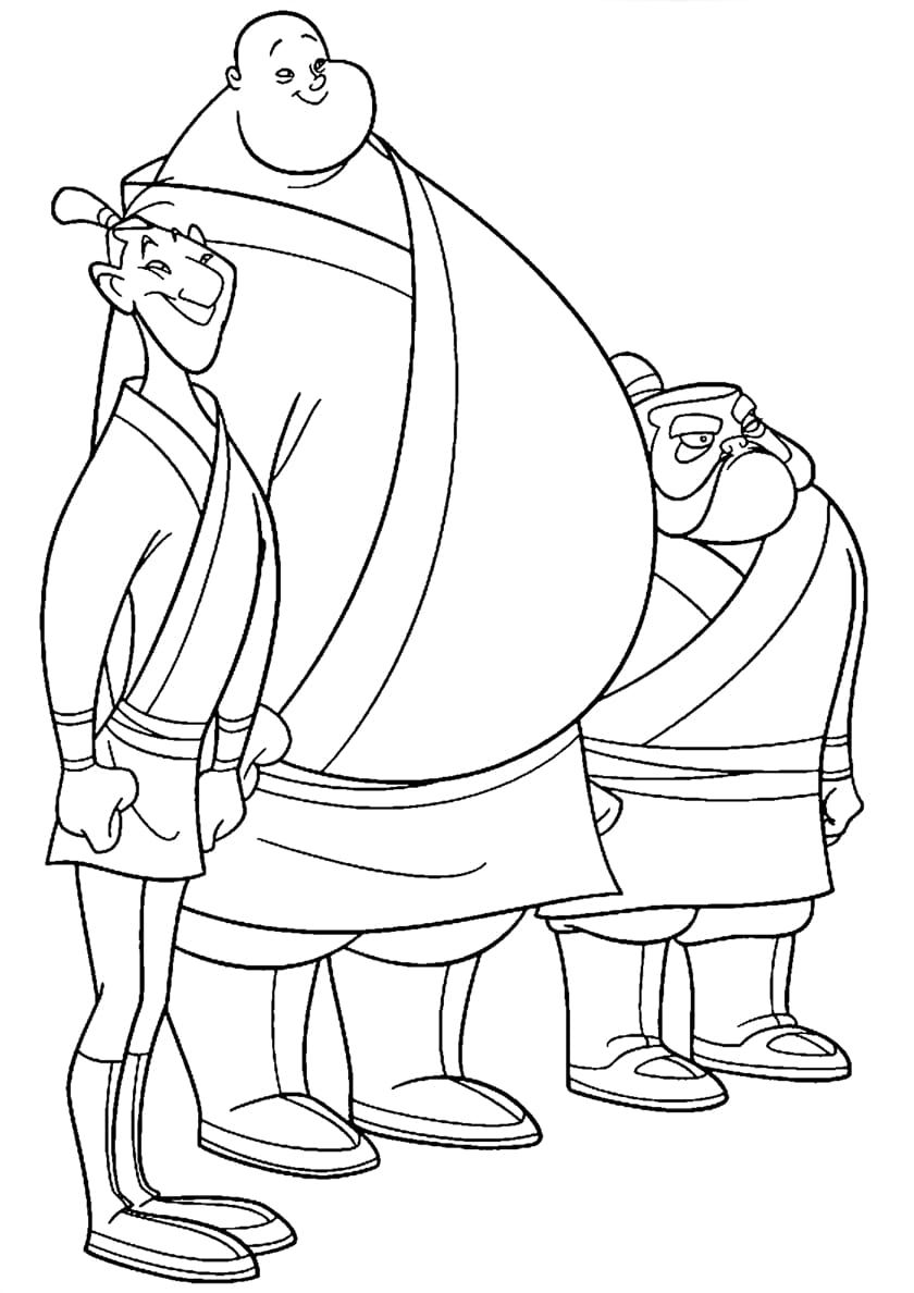 Çocuklar İçin Mulan Boyama Sayfaları 
