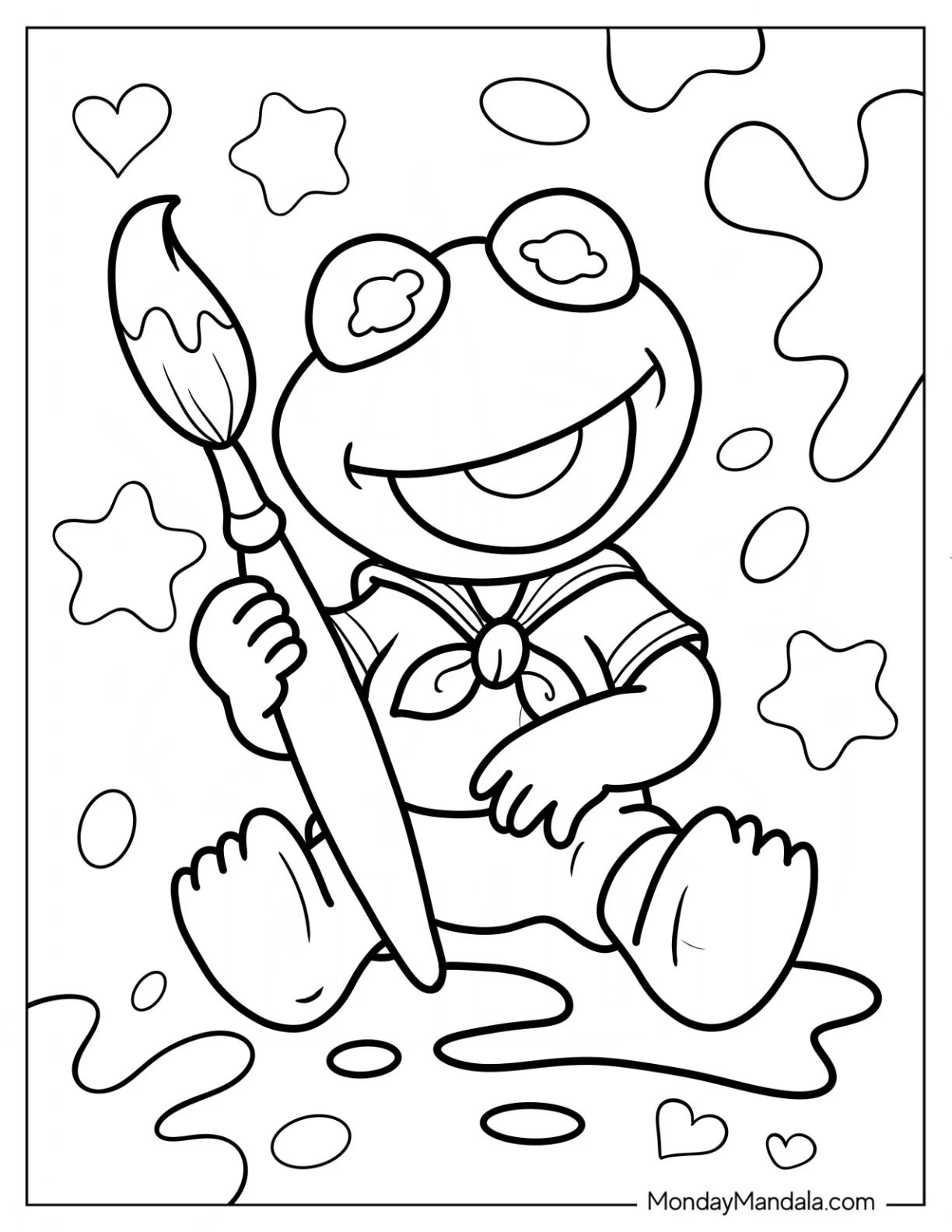 Çocuklar İçin Muppet Boyama Sayfaları 