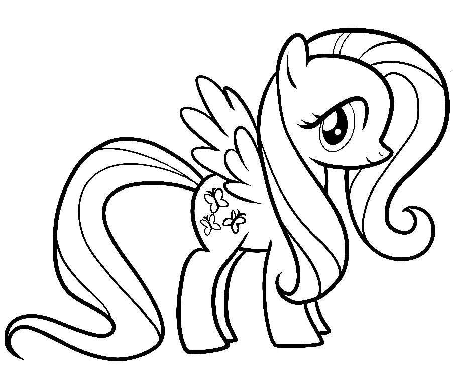 Çocuklar İçin My Little Pony Boyama Sayfaları 