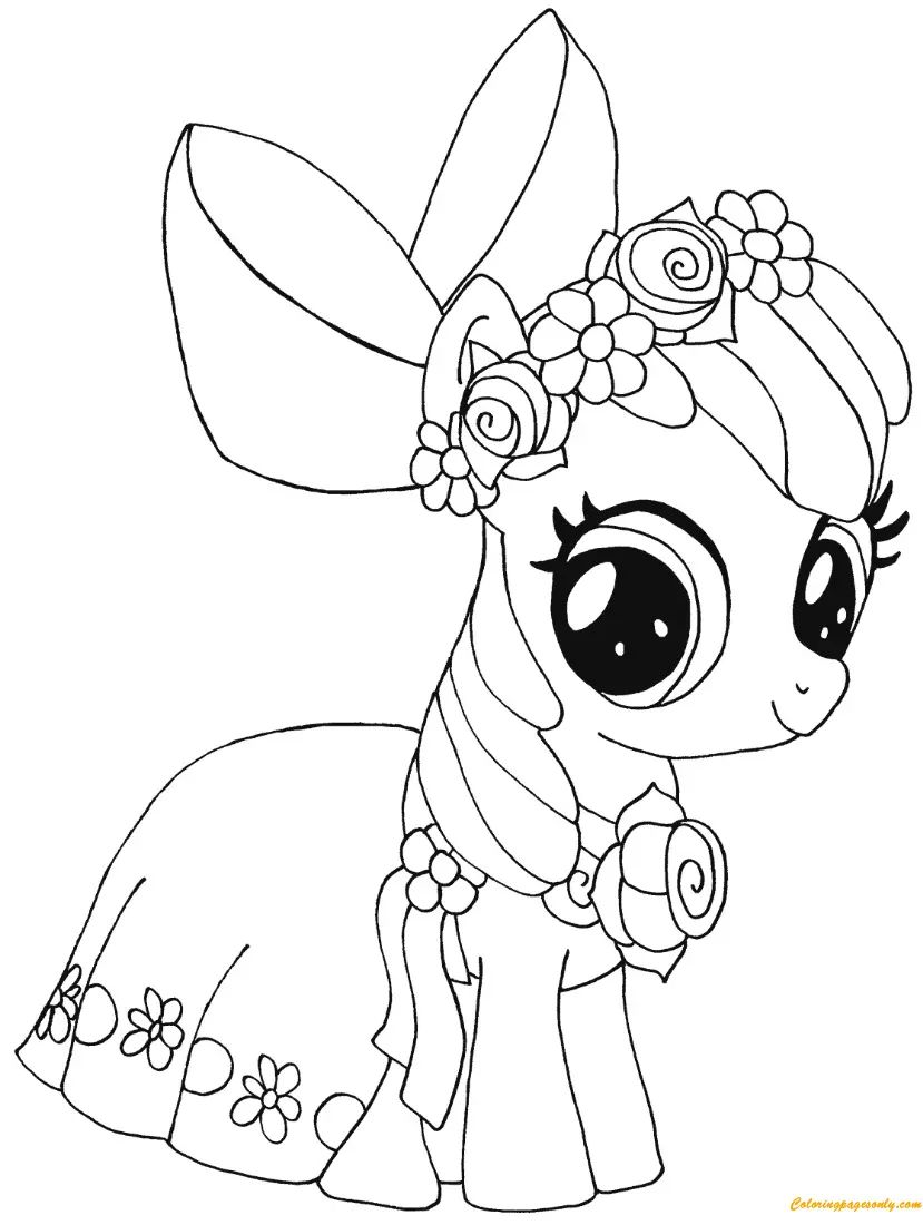 Çocuklar İçin My Little Pony Boyama Sayfaları 