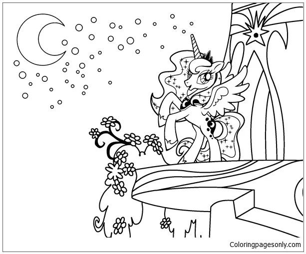 Çocuklar İçin My Little Pony Boyama Sayfaları 