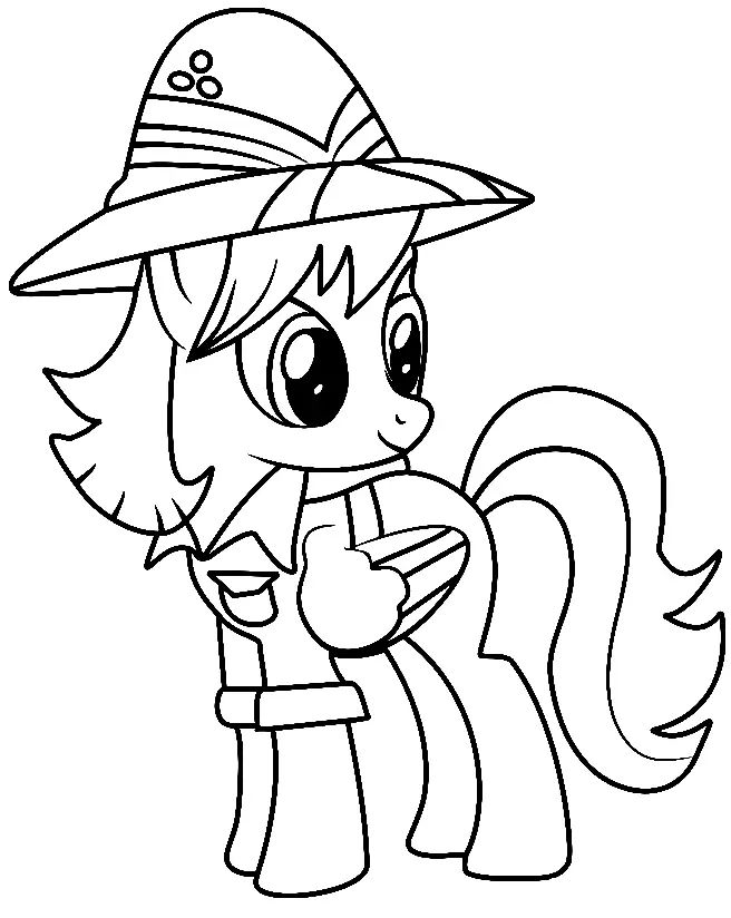 Çocuklar İçin My Little Pony Boyama Sayfaları 