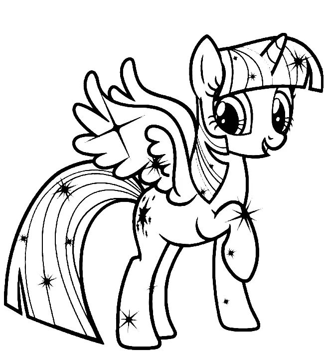 Çocuklar İçin My Little Pony Boyama Sayfaları 