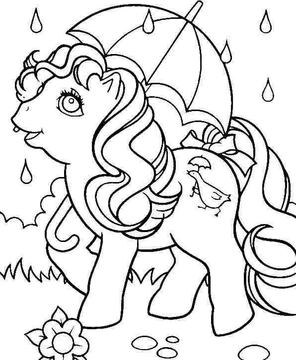 Çocuklar İçin My Little Pony Boyama Sayfaları 