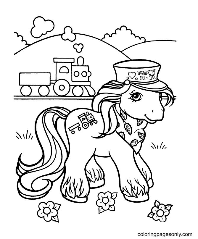 Çocuklar İçin My Little Pony Boyama Sayfaları 