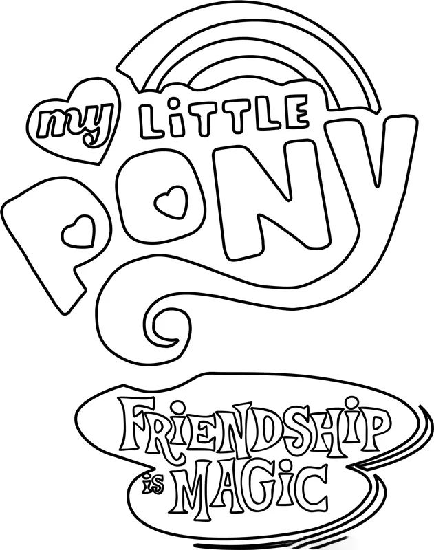 Çocuklar İçin My Little Pony Boyama Sayfaları 