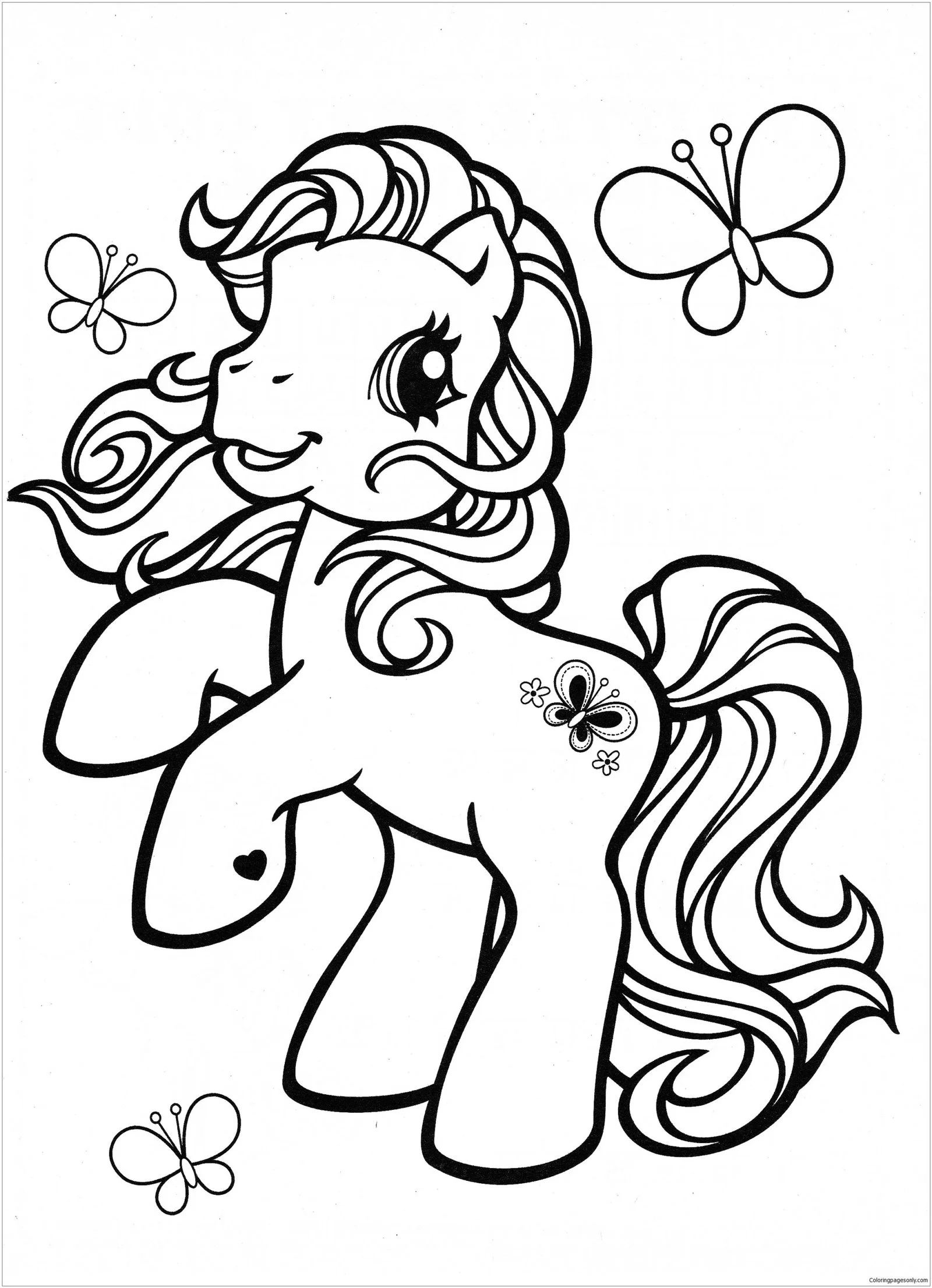 Çocuklar İçin My Little Pony Boyama Sayfaları 