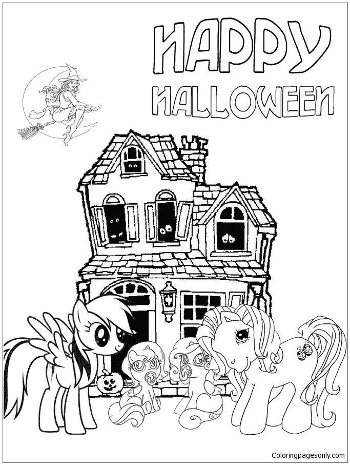 Çocuklar İçin My Little Pony Boyama Sayfaları 