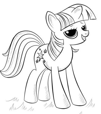 Çocuklar İçin My Little Pony Boyama Sayfaları 