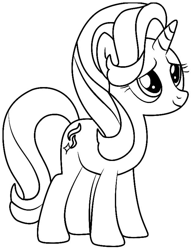 Çocuklar İçin My Little Pony Boyama Sayfaları 