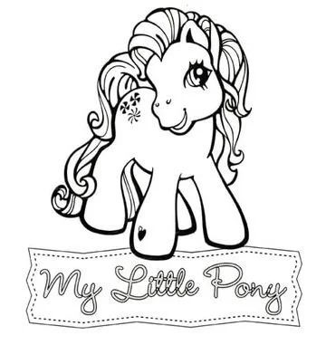 Çocuklar İçin My Little Pony Boyama Sayfaları 