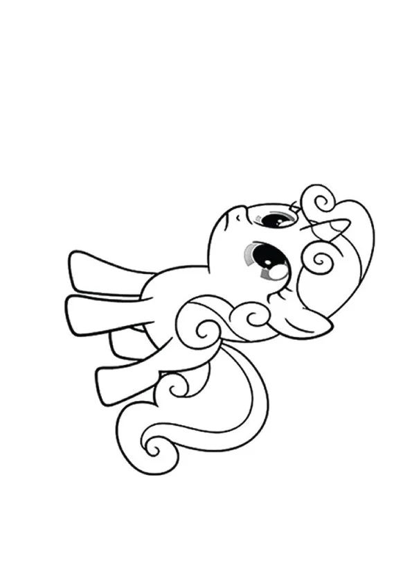 Çocuklar İçin My Little Pony Boyama Sayfaları 