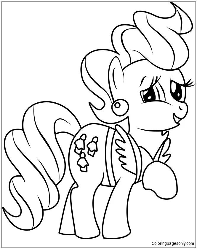 Çocuklar İçin My Little Pony Boyama Sayfaları 