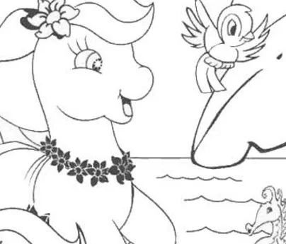 Çocuklar İçin My Little Pony Boyama Sayfaları 