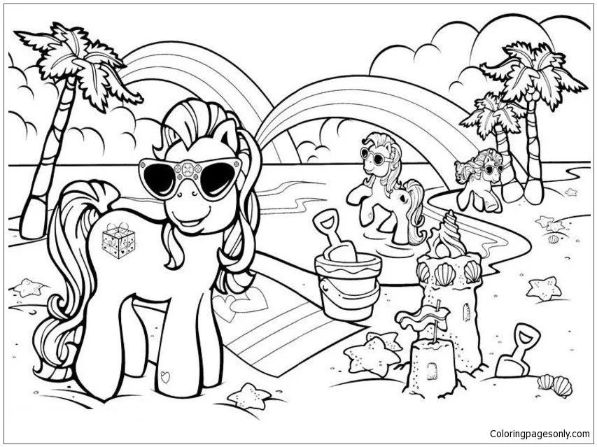 Çocuklar İçin My Little Pony Boyama Sayfaları 
