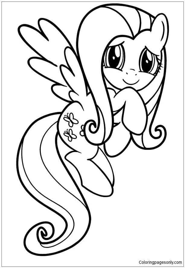 Çocuklar İçin My Little Pony Boyama Sayfaları 