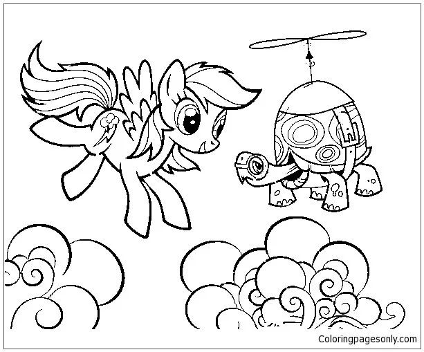 Çocuklar İçin My Little Pony Boyama Sayfaları 