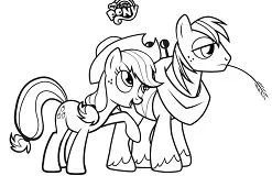 Çocuklar İçin My Little Pony Boyama Sayfaları 