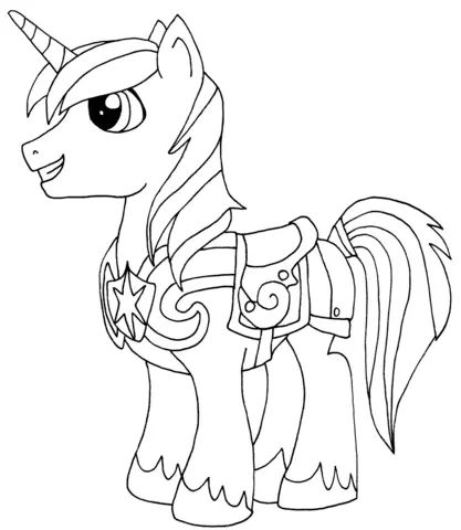 Çocuklar İçin My Little Pony Boyama Sayfaları 