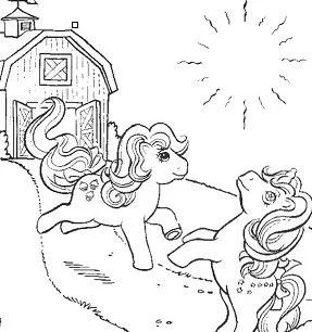 Çocuklar İçin My Little Pony Boyama Sayfaları 